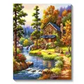 Peinture diamant paysage forêt 20x30 à 40x50 cm – Couleur FDX736