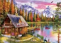 Peinture diamant paysage forêt 30 cm ronde – Couleur ASFX6041