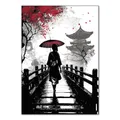 Peinture diamant paysage japonais 20x30 à 40x50 cm – Couleur Jaune (RT-2374)