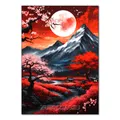 Peinture diamant paysage japonais 20x30 à 40x50 cm – Couleur prune (RT-2392)