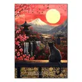 Peinture diamant paysage japonais 20x30 à 40x50 cm – Couleur Rouge (RT-2375)