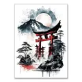Peinture diamant paysage japonais Sakura 20x30 à 40x50 cm – Couleur KEP-596U