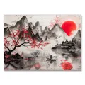 Peinture diamant paysage japonais Sakura 20x30 à 40x50 cm – Couleur KEP-615U