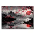 Peinture diamant paysage japonais Sakura 20x30 à 40x50 cm – Couleur KEP-617U