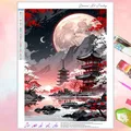 Peinture diamant paysage lune arbre 20x30 à 40x50 cm – Couleur FDX6800