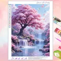 Peinture diamant paysage lune arbre 20x30 à 40x50 cm – Couleur FDX6804