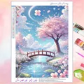 Peinture diamant paysage lune arbre 20x30 à 40x50 cm – Couleur FDX6873