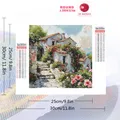 Peinture diamant paysage maison fleur 20x20 à 50x50 cm – 2