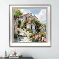 Peinture diamant paysage maison fleur 20x20 à 50x50 cm – 3