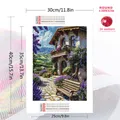 Peinture diamant paysage maison fleurs 20 à 70 cm carré – 2