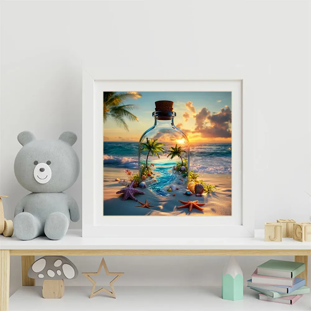 Peinture diamant paysage marin 20x20 à 50x50 cm
