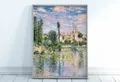Peinture diamant paysage Monet abstrait 20 à 70 cm – Couleur Bleu (08)