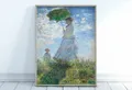 Peinture diamant paysage Monet abstrait 20 à 70 cm – Couleur Bleu marine (09)