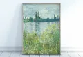 Peinture diamant paysage Monet abstrait 20 à 70 cm – Couleur prune (19)