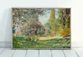 Peinture diamant paysage Monet abstrait 20 à 70 cm – Couleur Rouge (03)