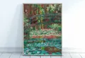 Peinture diamant paysage Monet abstrait 20 à 70 cm – Couleur vert clair (11)
