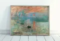 Peinture diamant paysage Monet abstrait 20 à 70 cm – Couleur Violet (05)