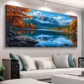 Peinture diamant paysage naturel lever de soleil grand format – Couleur YC05565