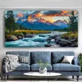Peinture diamant paysage naturel lever de soleil grand format – Couleur YC05566