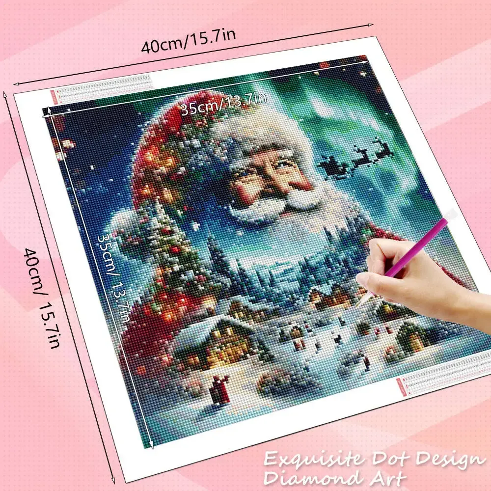 Peinture diamant paysage noël 20 à 50 cm