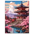 Peinture diamant paysage numérique tour de fleurs cerisier – Couleur FDX5601