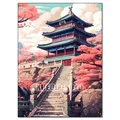 Peinture diamant paysage numérique tour de fleurs cerisier – Couleur FDX5607
