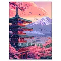 Peinture diamant paysage numérique tour de fleurs cerisier – Couleur FDX5609