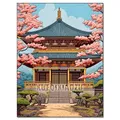 Peinture diamant paysage numérique tour de fleurs cerisier – Couleur FDX5610