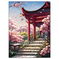 Peinture diamant paysage numérique tour de fleurs cerisier – Couleur FDX5611