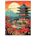 Peinture diamant paysage numérique tour de fleurs cerisier – Couleur FDX5613