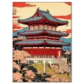 Peinture diamant paysage numérique tour de fleurs cerisier – Couleur FDX5616