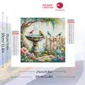 Peinture diamant paysage oiseau et fleur 20 à 40 cm – 2