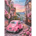 Peinture diamant paysage rue fleur 20x30 à 50x70 cm – 1