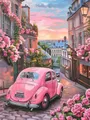 Peinture diamant paysage rue fleur 20x30 à 50x70 cm – Couleur AHK461-1
