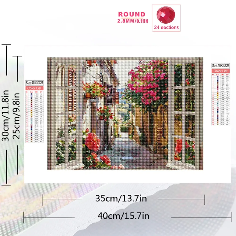 Peinture diamant paysage urbain 30 à 70 cm