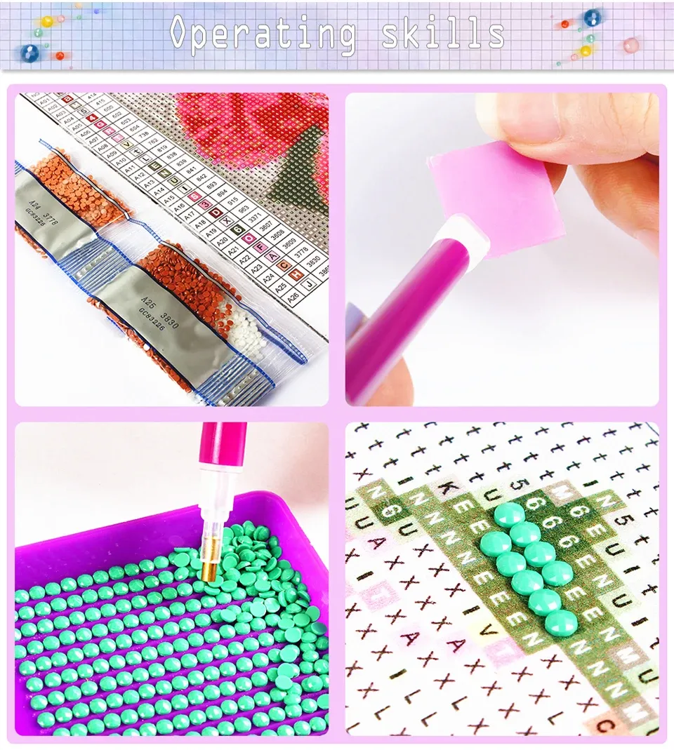 Peinture diamant paysage urbain 30 à 70 cm