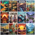 Peinture diamant paysage urbain 40 à 70 cm – 1