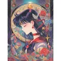 Peinture diamant personnages de dessins animés et fleurs 20 à 70 cm – Couleur Gris clair (06)
