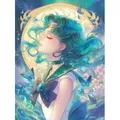 Peinture diamant personnages de dessins animés et fleurs 20 à 70 cm – Couleur BLANC (01)