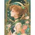 Peinture diamant personnages de dessins animés et fleurs 20 à 70 cm – Couleur Jaune (02)
