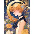 Peinture diamant personnages de dessins animés et fleurs 20 à 70 cm – Couleur Bleu (08)