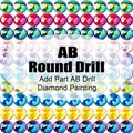 Peinture diamant personnalisée 120 couleurs 15 à 40 cm – Couleur AB Round Drill