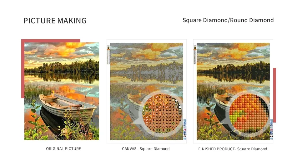 Peinture diamant personnalisée 20 à 40 cm