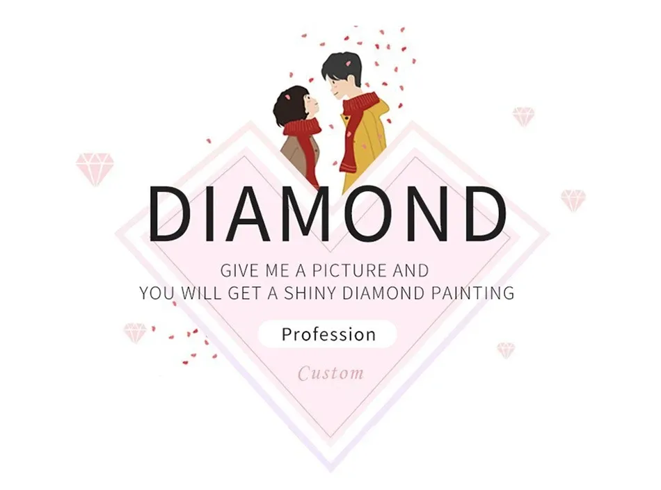 Peinture diamant personnalisée photo 20 à 25 cm