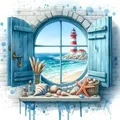 Peinture diamant phare mer 20x20 à 40x40 cm – Couleur SS504