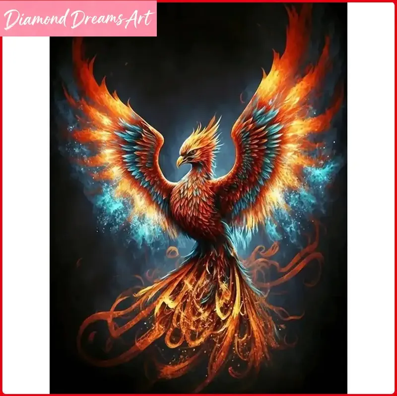 Peinture diamant Phoenix 20x30 à 50x70 cm