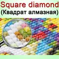 Peinture diamant photo personnalisée 20 à 40 cm – Couleur Foret carré