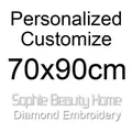 Peinture diamant photo personnalisée 30 à 120 cm – Couleur 70x90cm