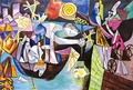 Peinture diamant Picasso abstrait rétro 20 à 70 cm – Couleur XYHK2227-19