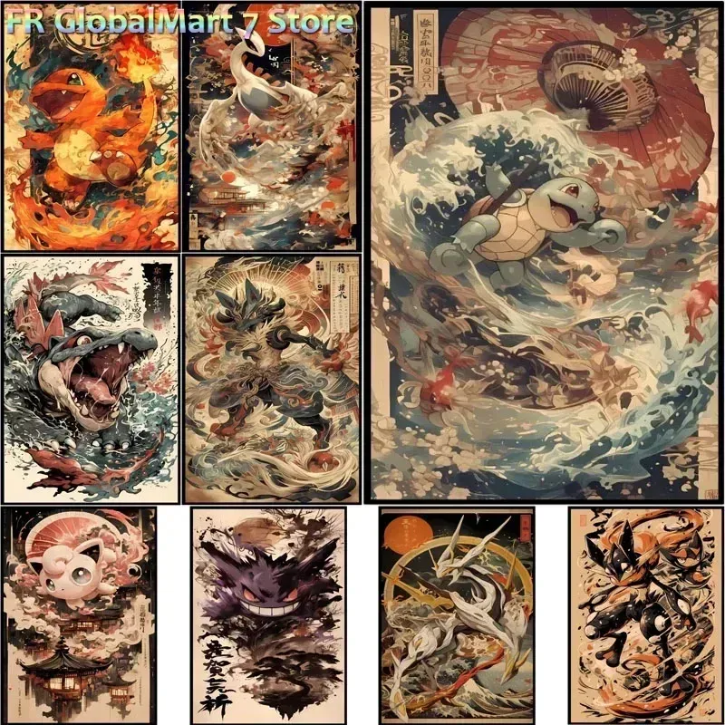 Peinture diamant Pokémon 20 à 70 cm